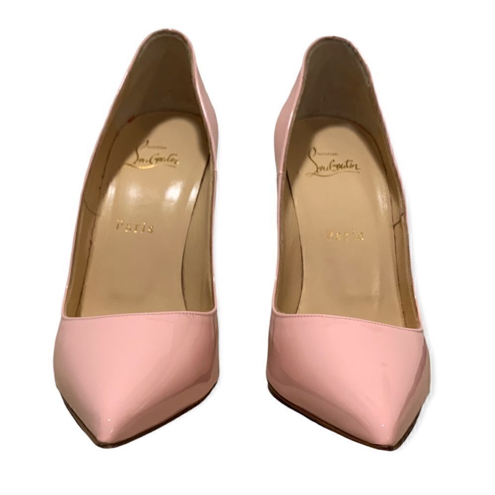 Christian Louboutin Baby Pink Patent Leather So Kate 120 Pumps | Size: 38.5 | - Picture 3 of 15